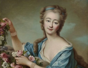 Мари Жанна Дюбарри (Портрет работы Франсуа-Юбера Друэ, 1773, Версальский дворец, Франция, )