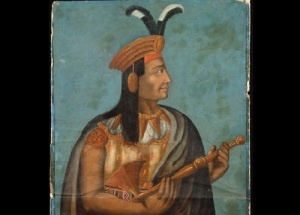 Атауальпа (Портрет работы неизвестного художника школы Куско, Этнологический музей Берлина, Германия, )