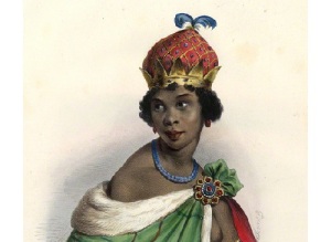Зинга Мбанди Нгола (Литография работы Ашиля Девериа, 1830-е, Национальная портретная галерея, Лондон, www.npg.org.uk, )