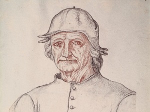 Иероним Босх (Портрет работы неизвестного автора, ок. 1550, Муниципальная библиотека Арраса, Франция, )