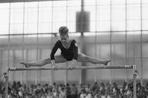 Вера Чаславская на Чемпионате Европы 1967 года (Фото: источник указан в конце статьи) 