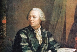 Леонард Эйлер (Портрет работы Я.Э. Хандманна, 1756, Немецкий музей, Мюнхен, )
